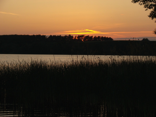 Nad jeziorem Kleszczyńskim.
