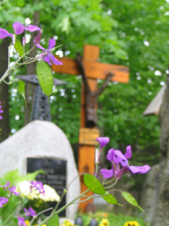 Nagrobek na cmentarzu w Zakopanem.

