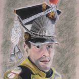 Dowódca piechoty. Trzeci z serii żołnierzy czasów Napoleona. Styczeń 2008.